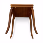 Măsuță vintage de cusut / bijuterii cu marchetărie și mecanism muzical elvețian Lador Mobilier