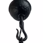 Lustră vintage lucrată manual din fier forjat cu 9 brațe anii 30-40 Candelabre