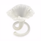 Vază decorativă din sticlă satinată, design organic cu bază spiralată Decoratiuni