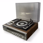 Combina audio vintage Panasonic SE-2657 – pick-up + radio + casetofon, Made in Japan Decoratiuni