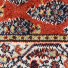 Covor tip runner în stil oriental, fond roșu cu motive clasice repetitive și bordură decorativă Covoare Magazin de mobila decoratiuni si corpuri de iluminat vintage Covor tip runner în stil oriental, fond roșu cu motive clasice repetitive și bordură decorativă Covoare