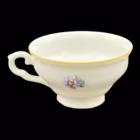 Serviciu vintage din porțelan german, decor floral policrom și accente aurite Servicii de masa