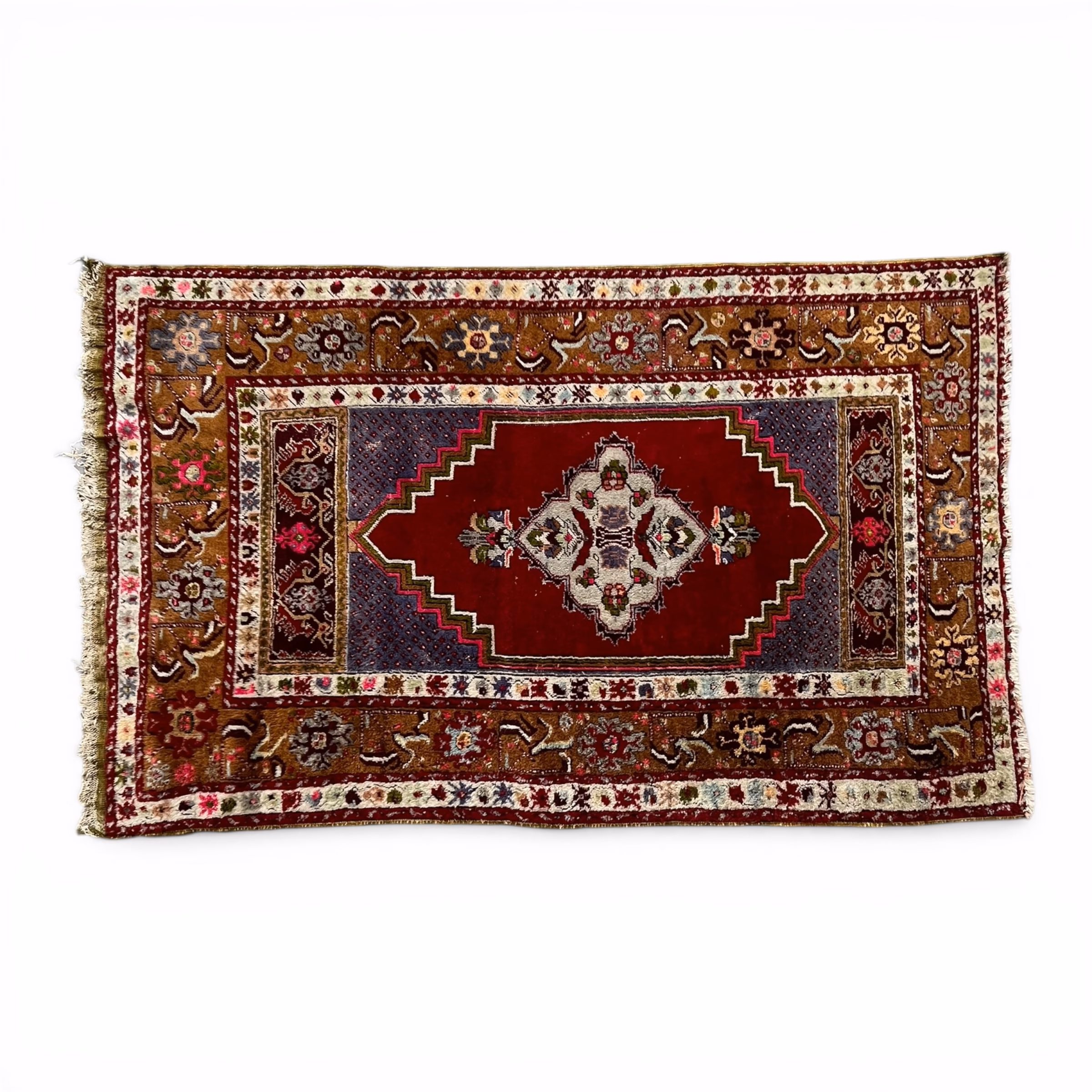 Covor Oriental Yahyalî, Lână pe Bumbac, Turcia, Mijlocul Secolului XX Covoare