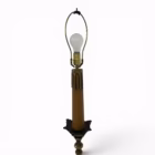 Lampadar Antic de Podea în Stil Neogotic / Baroc – Bronz și Alamă Masivă, cca. 1950 Corpuri de iluminat