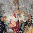 Tablou Goblen Cusut Manual „Țărăncuță cu Ulcior” – Veneția, 1975 Decoratiuni
