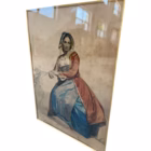 Tablou de Colecție Harris – Portret Clasic în Ramă de Lemn și Catifea Decoratiuni