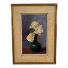 „Vas cu Trandafiri Albi” –  de Victoire Antonia Loodts (1880–1970), Belgia, sec. XX Decoratiuni