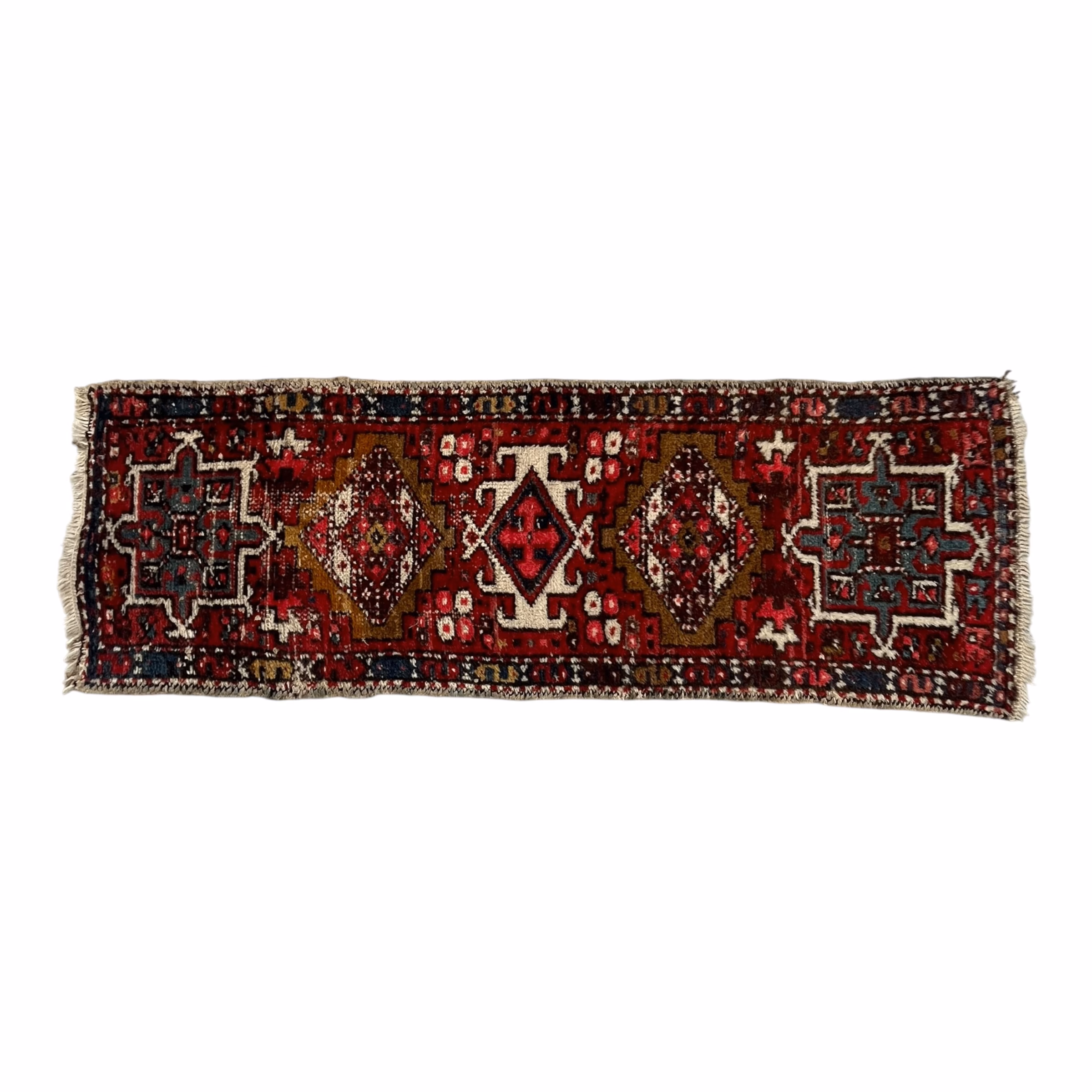 Covor Persian Karaja Tip Traversă – Piesă Vintage Autentică, Înnodată Manual Covoare