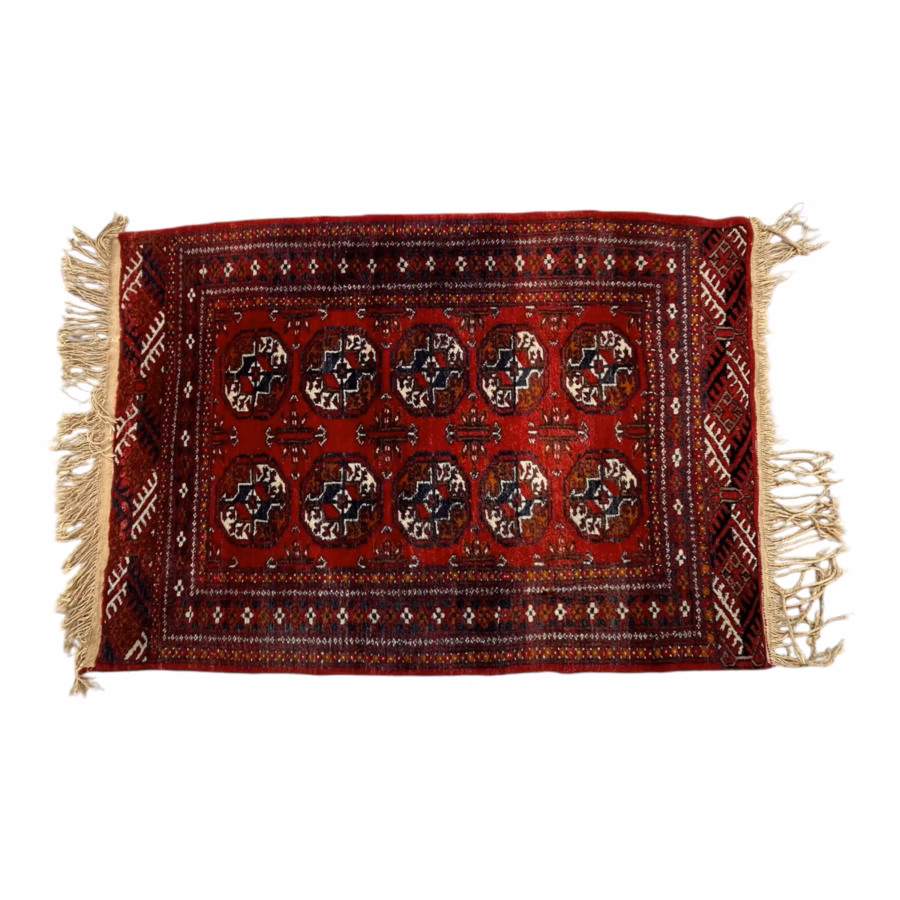 Covor Autentic Bukhara (Bokhara) în Noduri Manuale – Eleganță Tribală Orientală