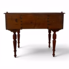 Birou de Scris Antic din Lemn Masiv cu 5 Sertare – Piesă de Epocă Comode și măsuțe de toaletă Magazin de mobila decoratiuni si corpuri de iluminat vintage Birou de Scris Antic din Lemn Masiv cu 5 Sertare – Piesă de Epocă Comode și măsuțe de toaletă