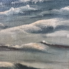 Tablou de Colecție – Marină Clasică cu Corabie în Largul Mării, Ulei pe Pânză, Semnat O. Mølskov 107x79cm Decoratiuni