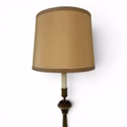 Lampadar Antic din Bronz Masiv cu Abajur Textil și Bază Stilizată în Formă de Gheare Corpuri de iluminat