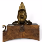 Oglindă Antică de Perete în Stil Victorian din Lemn Masiv Sculptat și Ornamente din Bronz Decoratiuni