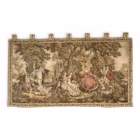 Tapiserie Murală Antică Decorativă cu Scenă Galantă de la Începutul Secolului al XX-lea Decoratiuni