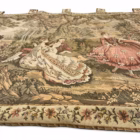 Tapiserie Murală Antică Decorativă cu Scenă Galantă de la Începutul Secolului al XX-lea Decoratiuni