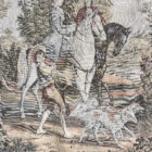 Tapiserie Murală Antică Decorativă cu Scenă Galantă de la Începutul Secolului al XX-lea Decoratiuni