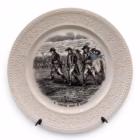 Set 3 farfurii decorative vintage Société Céramique Maastricht – Scene istorice napoleoniene – Made in Holland Decoratiuni