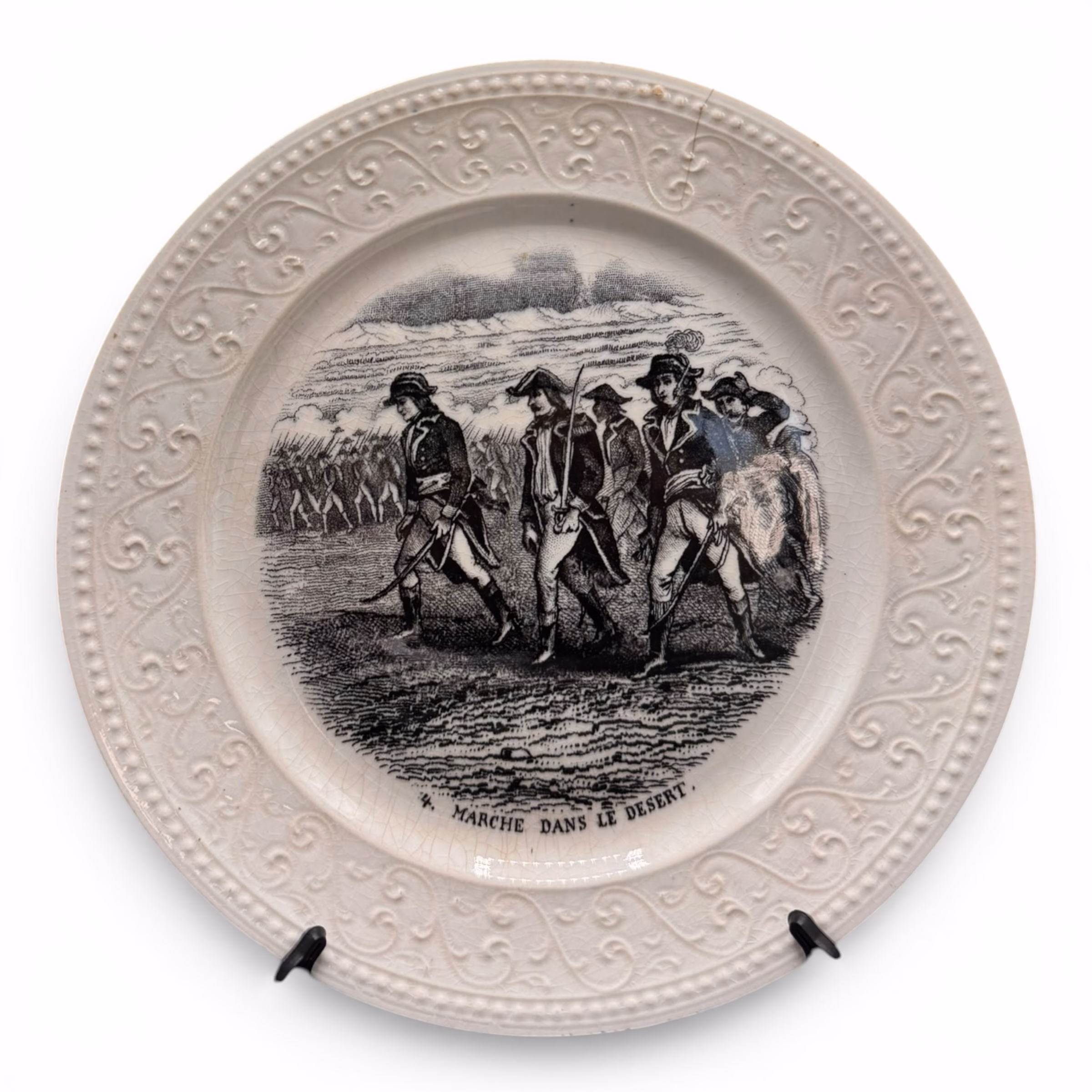 Set 3 farfurii decorative vintage Société Céramique Maastricht – Scene istorice napoleoniene – Made in Holland Decoratiuni