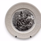Set 3 farfurii decorative vintage Société Céramique Maastricht – Scene istorice napoleoniene – Made in Holland Decoratiuni