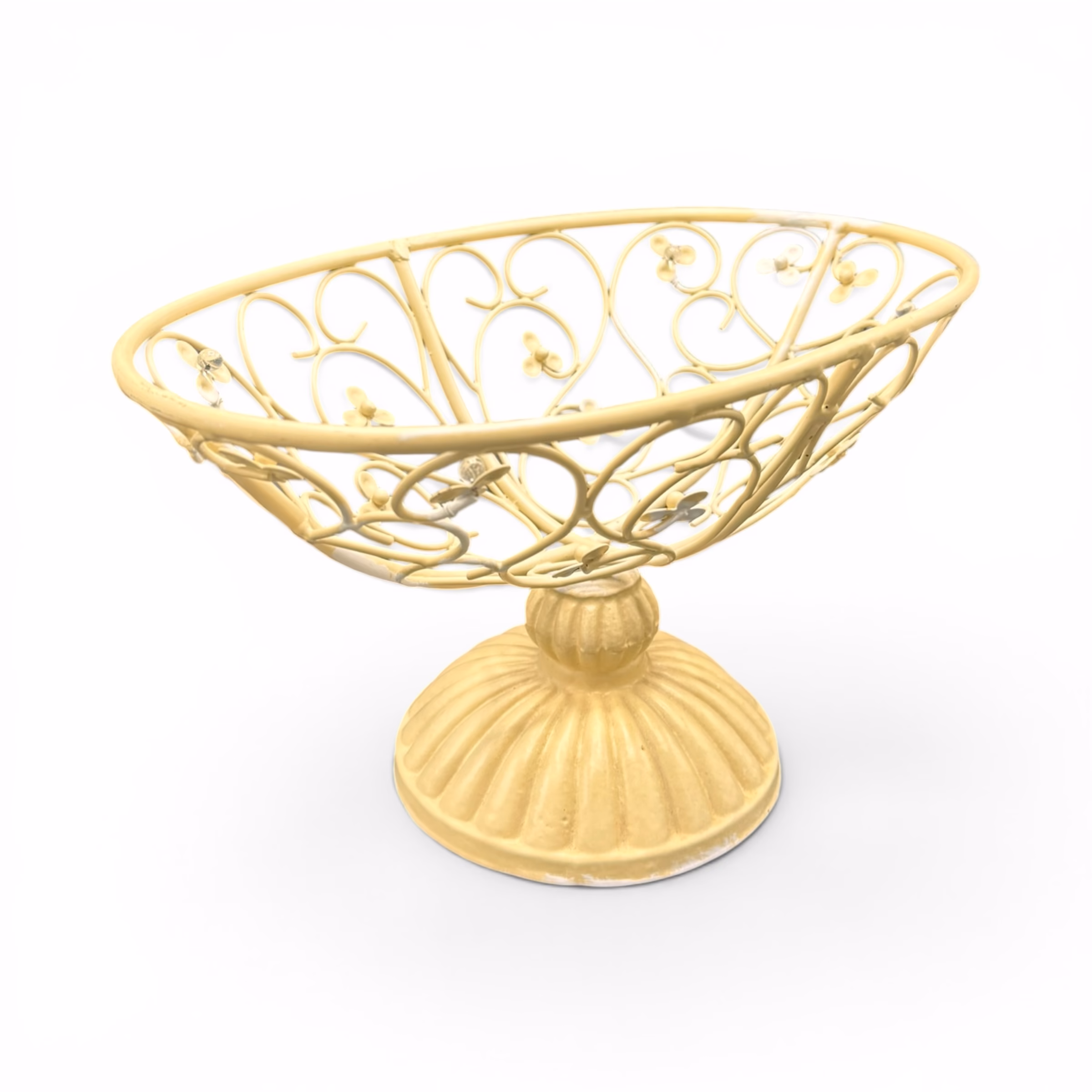 Fructieră Vintage din Fier Forjat – Stil Shabby Chic Romantic Boluri