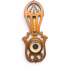 Barometru și Termometru de Perete, din Lemn Sculptat – Stil Art Nouveau / Jugendstil Decoratiuni