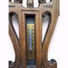Barometru și Termometru de Perete, din Lemn Sculptat – Stil Art Nouveau / Jugendstil Decoratiuni
