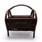 Suport Vintage pentru Reviste și Ziare, din Rattan și Răchită Împletită Mobilier