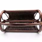 Suport Vintage pentru Reviste și Ziare, din Rattan și Răchită Împletită Mobilier