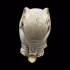 Figurină Vintage din Ceramică Glazurată – Elefant Decorativ de Colecție Bibelouri