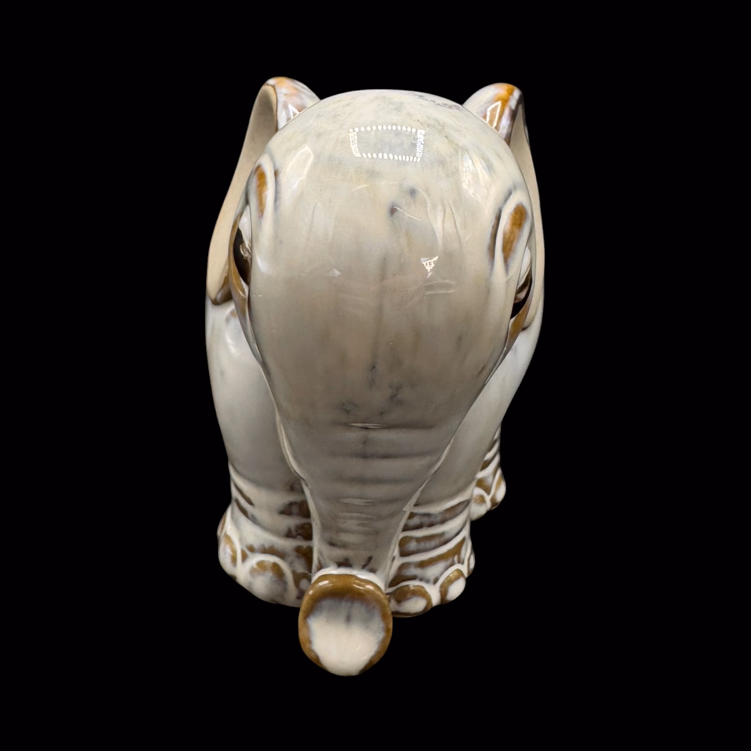 Figurină Vintage din Ceramică Glazurată – Elefant Decorativ de Colecție Bibelouri