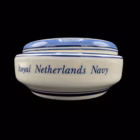 Doză Vintage din Ceramică Delft – Ediție Maritimă „Royal Netherlands Navy” Decoratiuni