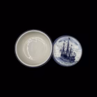 Doză Vintage din Ceramică Delft – Ediție Maritimă „Royal Netherlands Navy” Decoratiuni