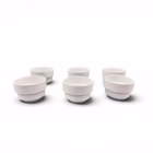 Set 6 boluri vintage din porțelan alb glazurat Boluri