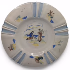 Farfurie Decorativă Vintage din Faianță – Scenă Marină Bretonă, Henriot Quimper, Franța Decorațiuni pentru perete