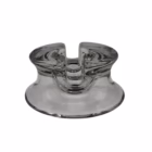 Scrumieră Vintage din Sticlă Groasă Transparentă – Design Modernist Diverse decorațiuni