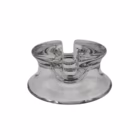 Scrumieră Vintage din Sticlă Groasă Transparentă – Design Modernist Diverse decorațiuni