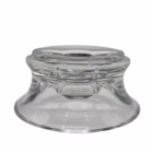 Scrumieră Vintage din Sticlă Groasă Transparentă – Design Modernist Diverse decorațiuni
