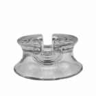 Scrumieră Vintage din Sticlă Groasă Transparentă – Design Modernist Diverse decorațiuni