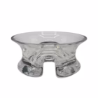 Scrumieră Vintage din Sticlă Groasă Transparentă – Design Modernist Diverse decorațiuni