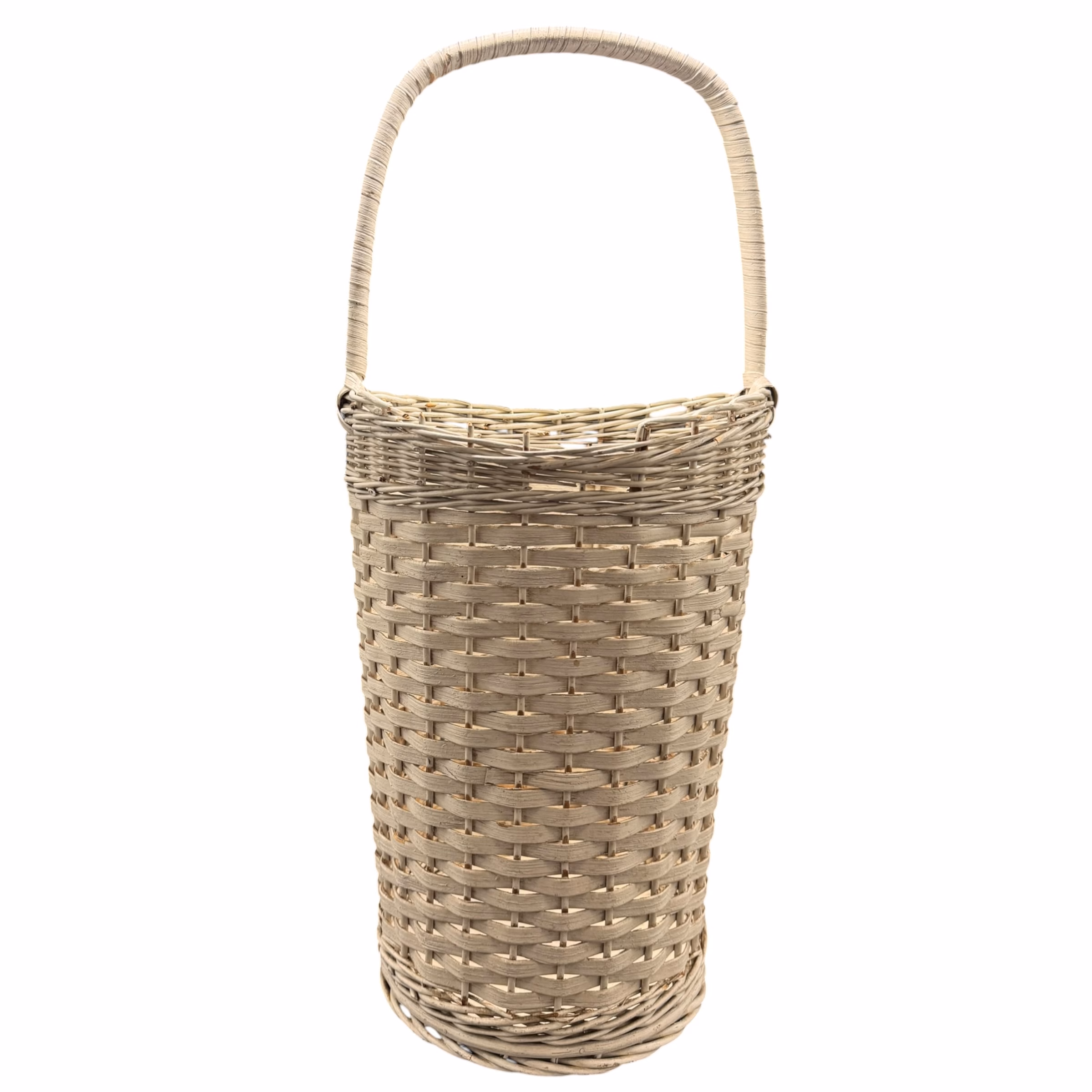 Coș vintage din răchită / Suport pentru umbrele Coșuri decorative