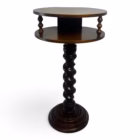 Măsuță / Postament din Lemn Masiv Sculptat în Torsadă, Stil Neobaroc, Europa Centrală, cca. 1930 Mobilier