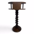 Măsuță / Postament din Lemn Masiv Sculptat în Torsadă, Stil Neobaroc, Europa Centrală, cca. 1930 Mobilier