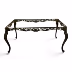 Măsuță de Cafea Vintage Stil Rococo din Bronz Masiv cu Blat din Marmură Naturală Mese