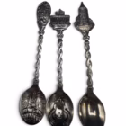 Set Colecție – 18 Lingurițe și 1 Furculiță Miniaturale cu Repere Turistice Europene Tacamuri