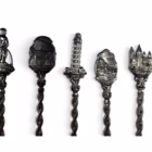 Set Colecție – 18 Lingurițe și 1 Furculiță Miniaturale cu Repere Turistice Europene Tacamuri