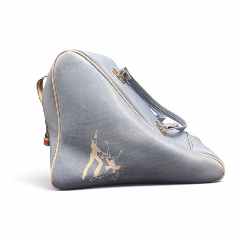 Geantă vintage pentru patine – design retro belgian