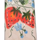 Vază Vintage Ceramică de Perete – Pictată Manual cu Căpșuni (Efect Craquelé) Decorațiuni pentru perete