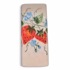 Vază Vintage Ceramică de Perete – Pictată Manual cu Căpșuni (Efect Craquelé) Decorațiuni pentru perete