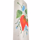 Vază Vintage Ceramică de Perete – Pictată Manual cu Căpșuni (Efect Craquelé) Decorațiuni pentru perete
