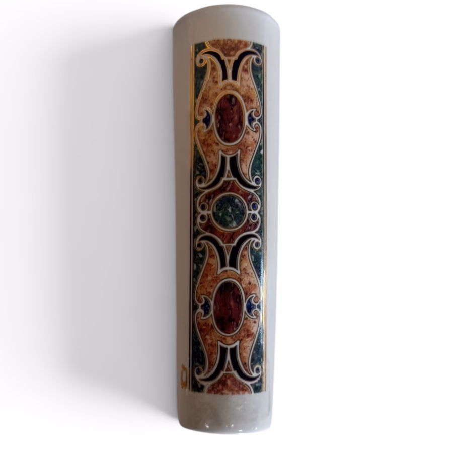 Vază Vintage Ceramică de Perete COCCIO – Motif Renascentist cu Detalii Aurite